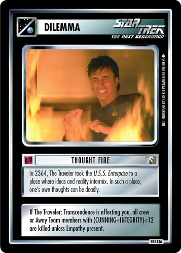 Thought Fire (Errata version) Thought Fire