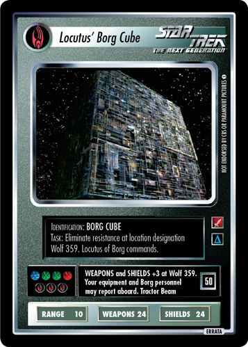 Locutus' Borg Cube (Errata version) Locutus' Borg Cube