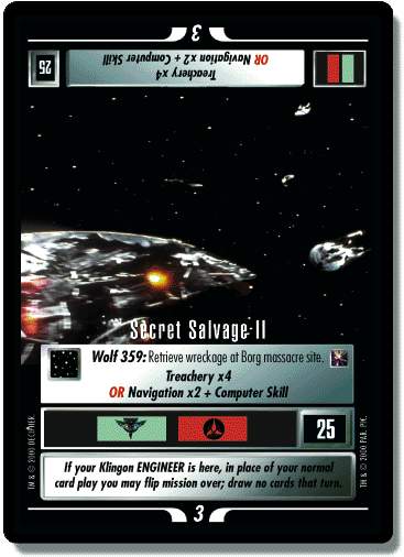 Secret Salvage II (backside) Secret Salvage II