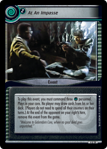 At An Impasse (Errata version) At An Impasse